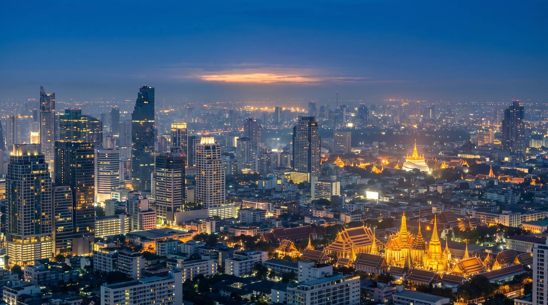 Bangkok skyline architecture